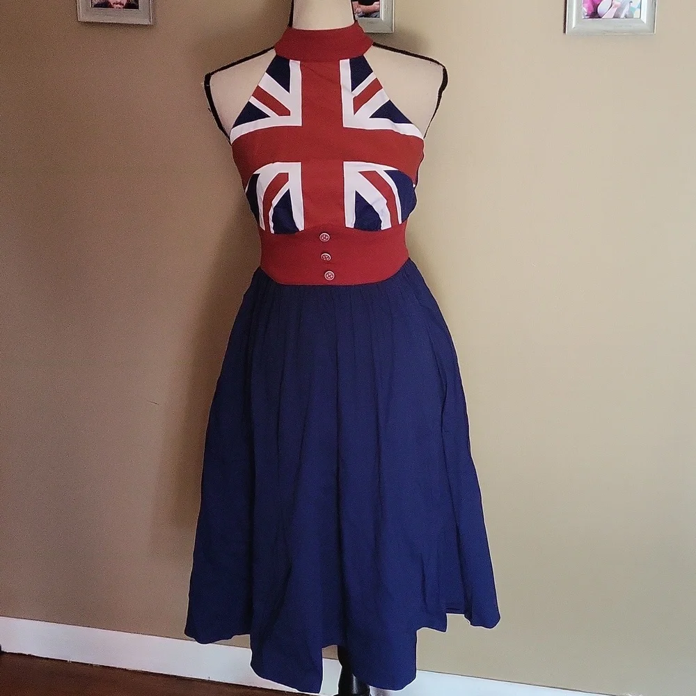 Her Universe Marvel Captain Carter Halter Dress - Picture 5 of 15